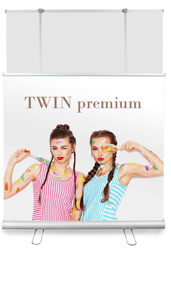 Roll Up Banner Twin plus bestellen