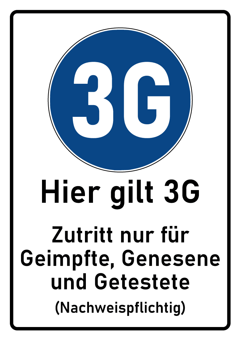 5 Stück Aufkleber 3G Regel Schild 3G Schild 3G Sticker 3G Regel Aufkleber 3g Regeln Schild 3G-Regel 
