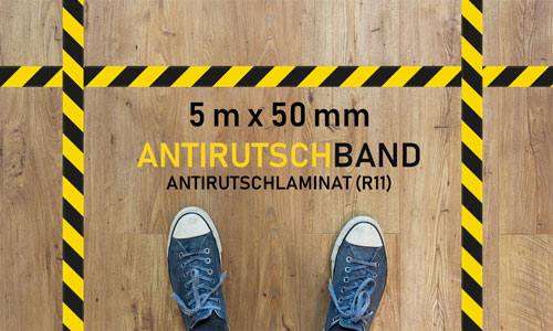 Markierungsband Corona Anti-Rutsch-Band Gelb