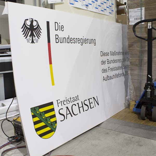 Bauschild XXL