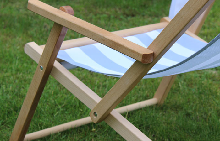 Detailbild Strandliege mit Armlehne