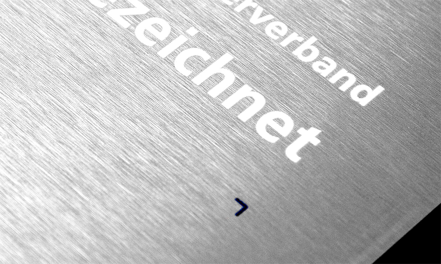 Dibond Butlerfinish Geburstete Edelstahl Optik Druck Digitaldruckshop