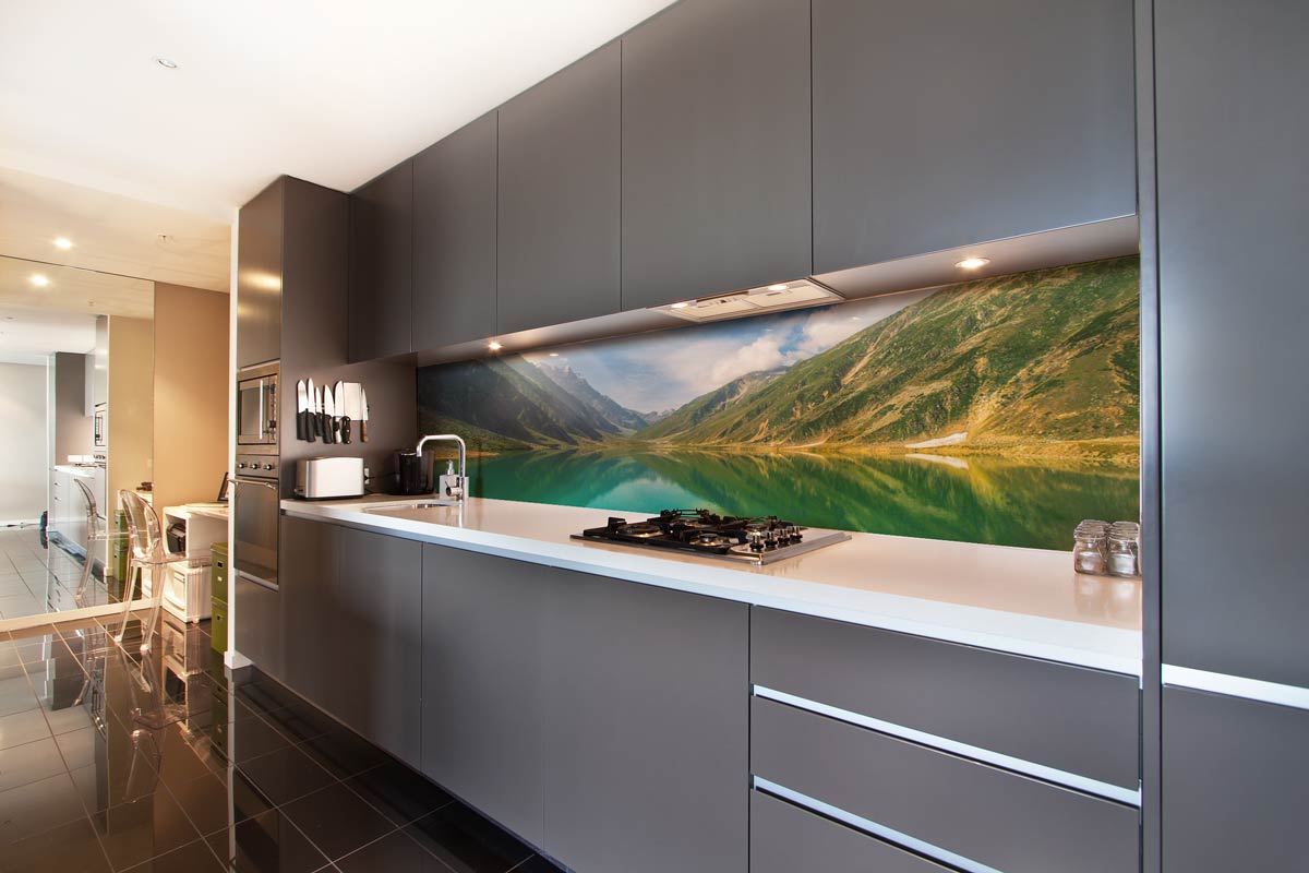 Küchenrückwand aus Alu Verbundplatte