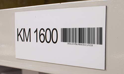 Magnetschilder mit Barcodes