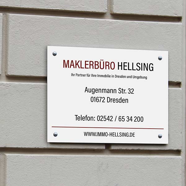 Firmenschilder drucken