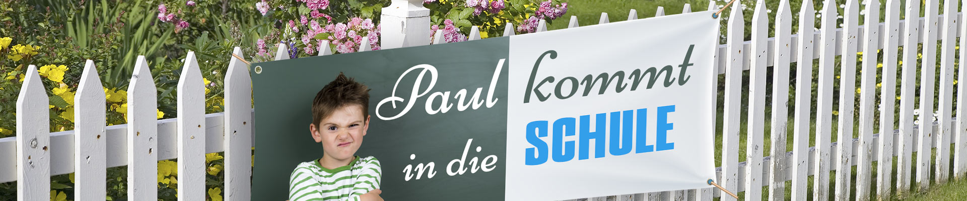 Banner zum Schulanfang