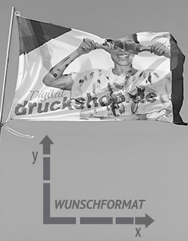 Werbefahne - Wunschmaß