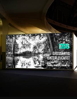 hinterleuchtbare Werbebanner